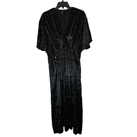 New Anthropologie The Tatiana Kaftan by Bl-nk: Velvet Edition $168 OS S/M/L - Picture 5 of 9